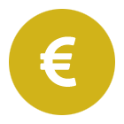 Eurosymbol in gelbem Kreis